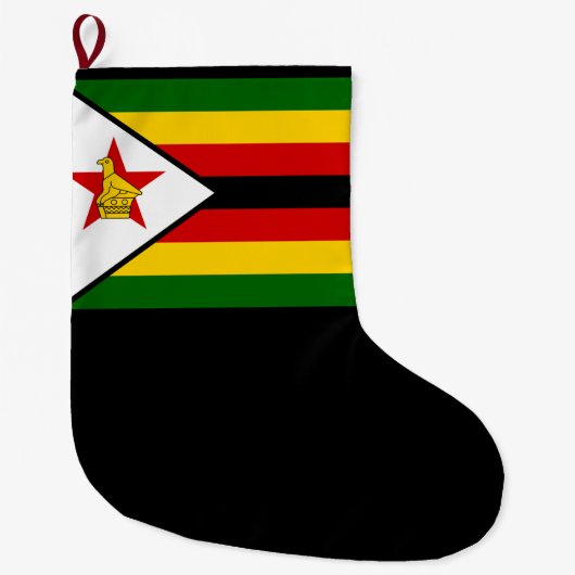 Flagge Simbabwes Großer Weihnachtsstrumpf (Vorderseite)