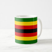 Flagge Simbabwes Kaffeetasse (VorderseiteRechts)