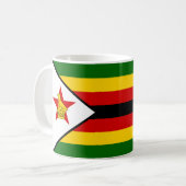 Flagge Simbabwes Kaffeetasse (Vorderseite Links)