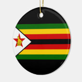 Flagge Simbabwes Keramik Ornament (Links)