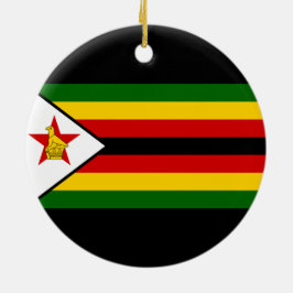 Flagge Simbabwes Keramik Ornament