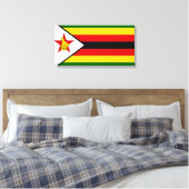 Flagge Simbabwes Leinwanddruck (Insitu (Schlafzimmer))