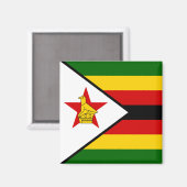 Flagge Simbabwes Magnet (Vorderseite/Rückseite)