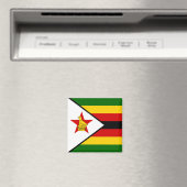 Flagge Simbabwes Magnet (In Situ (Geschirrspüler))
