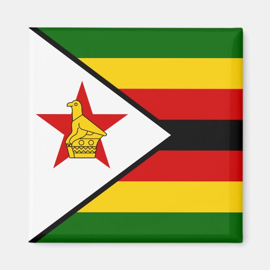 Flagge Simbabwes Magnet (Vorne)