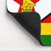 Flagge Simbabwes Mousepad (Ecke)