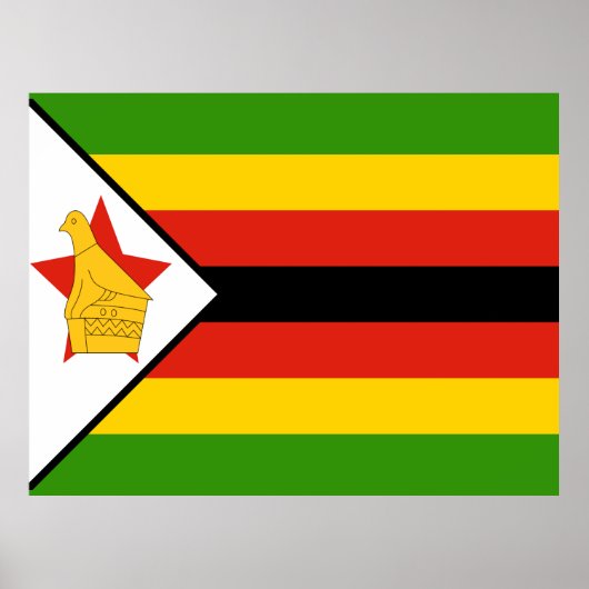Flagge Simbabwes Poster (Vorne)