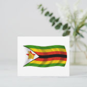 Flagge Simbabwes Postkarte (Stehend Vorderseite)