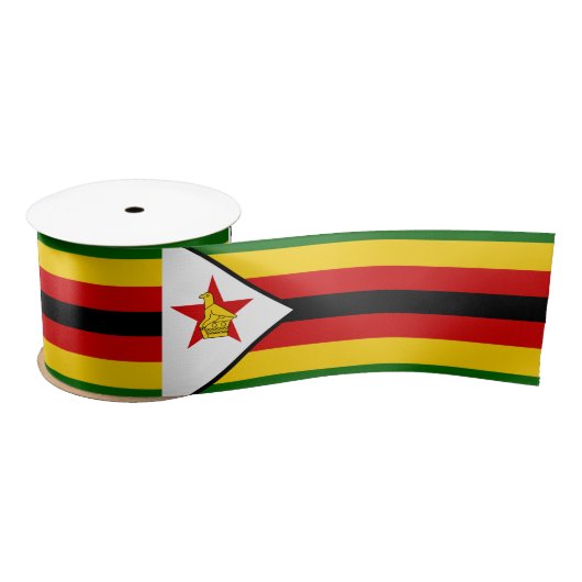 Flagge Simbabwes Satinband (Spule)