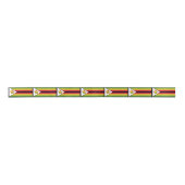 Flagge Simbabwes Satinband (Vorderseite)