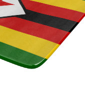 Flagge Simbabwes Schneidebrett (Ecke)