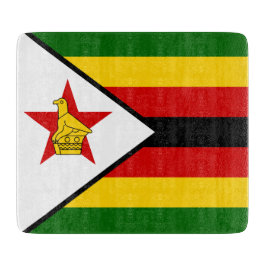 Flagge Simbabwes Schneidebrett