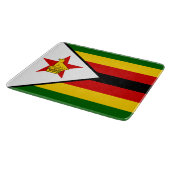 Flagge Simbabwes Schneidebrett (Ecke)