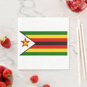 Flagge Simbabwes Serviette (Beispiel)