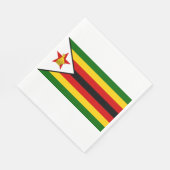 Flagge Simbabwes Serviette (Ecke)