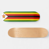 Flagge Simbabwes Skateboard (Horizontal)
