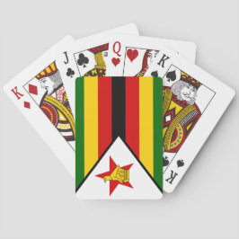 Flagge Simbabwes Spielkarten