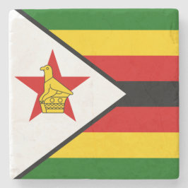 Flagge Simbabwes Steinuntersetzer