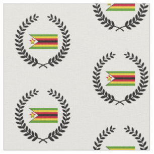 Flagge Simbabwes Stoff
