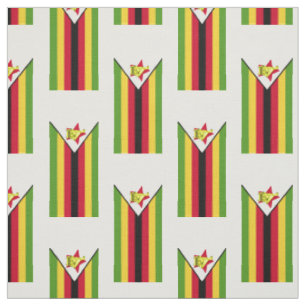 Flagge Simbabwes Stoff