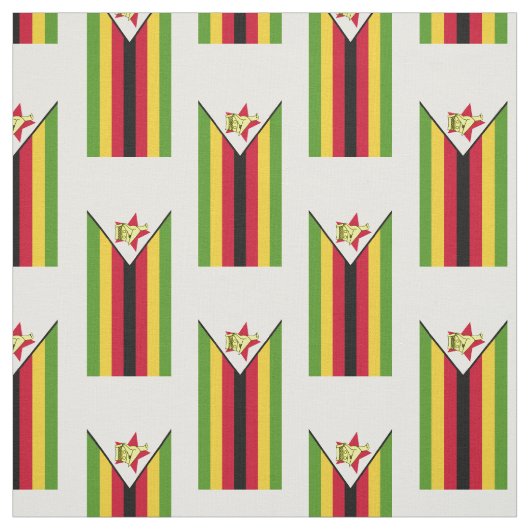 Flagge Simbabwes Stoff (Muster)