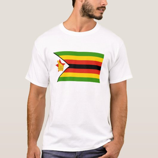 Flagge Simbabwes T-Shirt (Vorderseite)