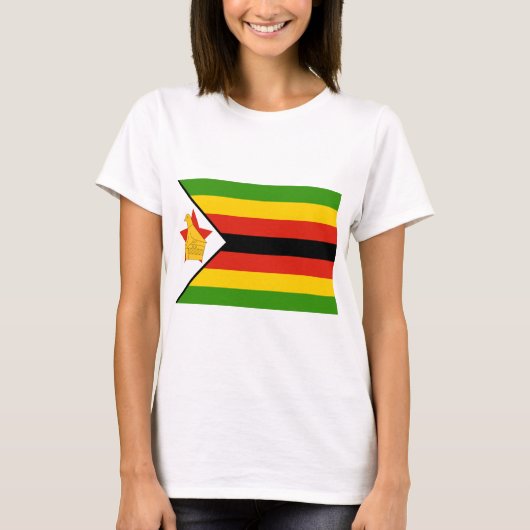 Flagge Simbabwes T-Shirt (Vorderseite)