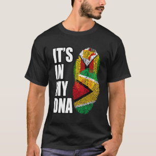 Flagge Simbabwes und Guyanas - Heritage DNA T-Shirt