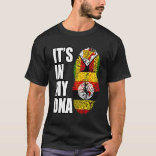 Flagge Simbabwes und Ugandas - Heritage-DNA T-Shirt