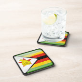 Flagge Simbabwes Untersetzer (Rechte Seite)