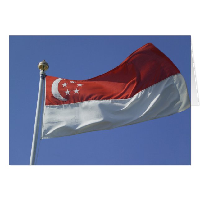 Flagge Singapurs (Vorderseite (Horizontal))