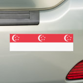 Flagge Singapurs Autoaufkleber (Auf Auto)