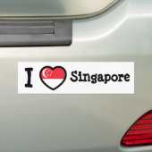 Flagge Singapurs Autoaufkleber (Auf Auto)