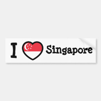 Flagge Singapurs Autoaufkleber