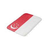 Flagge Singapurs Badematte (Schrägansicht)