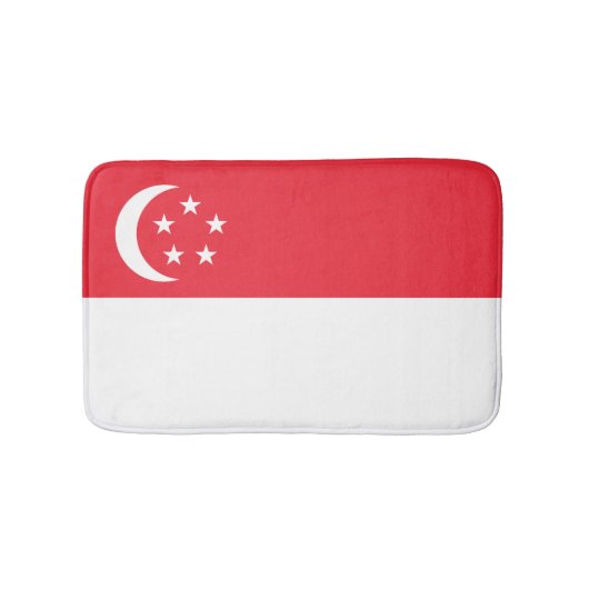 Flagge Singapurs Badematte (Vorderseite)