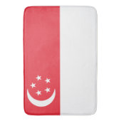 Flagge Singapurs Badematte (Vorderseite Vertikal)
