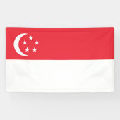 Flagge Singapurs Banner (Horizontal)