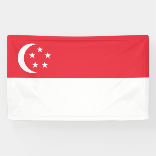 Flagge Singapurs Banner (Horizontal)