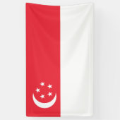 Flagge Singapurs Banner (Vertikal)