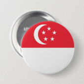 Flagge Singapurs Button (Vorne & Hinten)