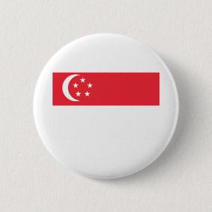 Flagge Singapurs Button