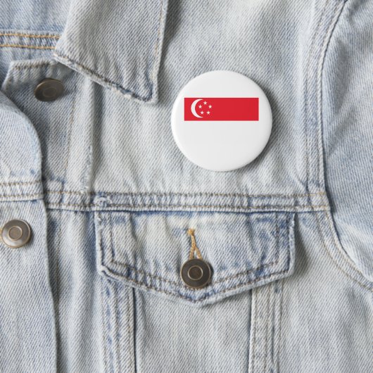 Flagge Singapurs Button (Beispiel)