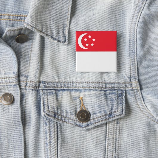 Flagge Singapurs Button (Beispiel)
