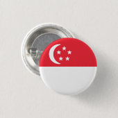 Flagge Singapurs Button (Vorne & Hinten)