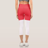 Flagge Singapurs Capri Leggings (Rückseite)