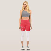Flagge Singapurs Capri Leggings (Vorderseite)