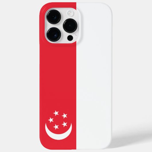 Flagge Singapurs Case-Mate iPhone Hülle (Rückseite)