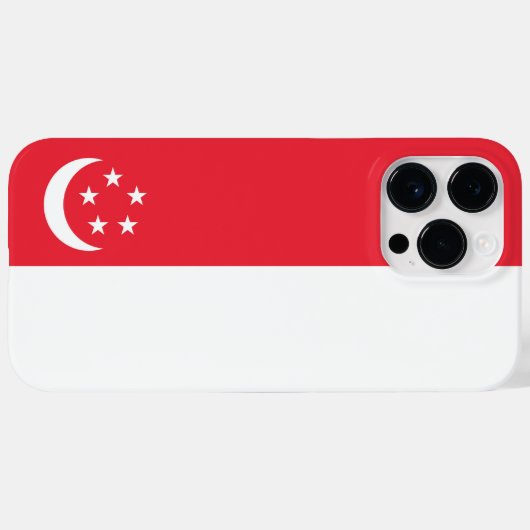 Flagge Singapurs Case-Mate iPhone Hülle (Rückseite (Horizontal))