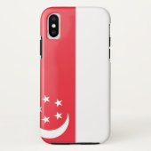Flagge Singapurs Case-Mate iPhone Hülle (Rückseite)